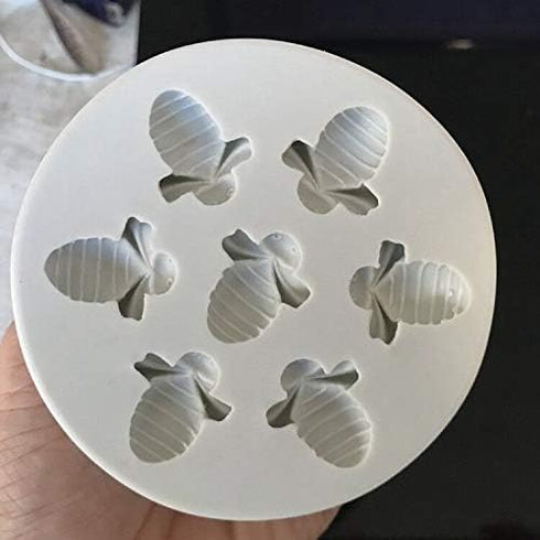 Bumble Bee Silicone Chocolate & Soap Mould - 3D Honeycomb Cake Topper Decoration & Ice Cube Desserts & Candy Mould...