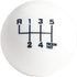 DEWHEL White/Black Fing Fast Shift Knob for 6 Speed Short Throw Shifter 12X1.25 10X1.5 10X1.25 8X1.25...