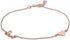 Sterling Silver Jewelry - Rose Gold Plated 925 Stamp - Love and Heart Charm Anklet - Stylish Beautifully Designed for Women - 9" Long + 1" Extende...