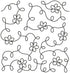 Quilting Creations Stencils for Machine and Hand Quilting | 2 Quilt Plastic Stencils for Stippling, Background, Patterns | Floral Stipple, Standar...