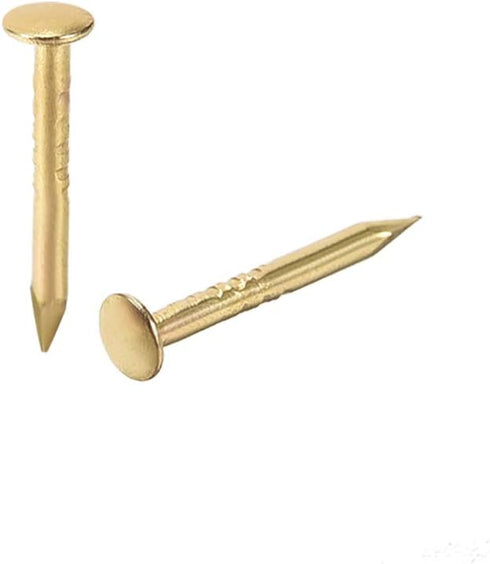 uxcell Small Tiny Hardware Nails Iron 1X10mm(DxL) for DIY Decorative Wooden Boxes Accessories Gold Tone 500pcs...