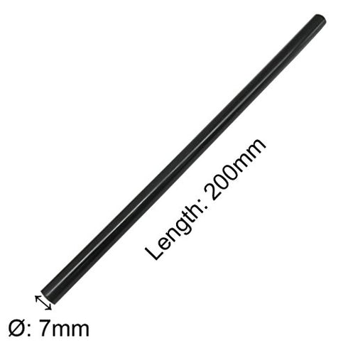 TrendBox Pack of 20 Black 7mmx200mm - Hot Melt Glue Sticks Strips Melting Adhesive for Handmade Craft DIY Home Office Project Craftwork Fix & Repa...