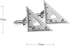 Ruler Triangle Architect Pair Cufflinks in a Presentation Gift Box & Polishing Cloth...