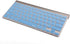 XSKN Hebrew Language Blue Color Silicone Keyboard Skin Cover Compatible with 2015 and Earlier Released MacBook Air 13 inch MacBook Pro 13 15 17 in...