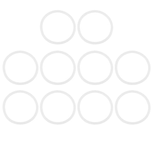 X AUTOHAUX Silicone O-Rings, 50mm OD 43mm ID 3.5mm Width VMQ Seal Gasket for Compressor Valves Pipe Repair, White, Pack of 10...