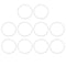 X AUTOHAUX Silicone O-Rings, 50mm OD 43mm ID 3.5mm Width VMQ Seal Gasket for Compressor Valves Pipe Repair, White, Pack of 10...