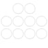 X AUTOHAUX Silicone O-Rings, 50mm OD 43mm ID 3.5mm Width VMQ Seal Gasket for Compressor Valves Pipe Repair, White, Pack of 10...