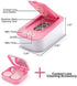 Ultrasonic Contact Lens Cleaner Machine, Ofone Contact Lens Cleaning Case for Soft Hard RGP Lenses, Including Remover Tool, Tweezers & Solution Bo...