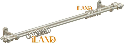 iLAND Dollhouse Accessories on 1/12 scale, Dollhouse Decor of Curtain Rods (Luxury White)...