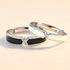 2 Pcs Sun Moon Matching Rings Set Couple Friendship Lover Open Adjustable Rings Minimalist Heart Engagement Wedding Bands Simple Multi-Style Jewel...