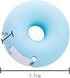 2pcs Donut Tape Dispenser Plastic Portable Tape Dispenser Portable Invisible Tape Cutter Tape Organizer Holder for Office or School(pink,blue)...