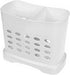 KOREAC_ Kitchen Storage Chopsticks Holder Basket for Dishwashers L6.3” X H5.3” X W3” Plastic Drain Rack/Capacity 2 Divided Compartments...
