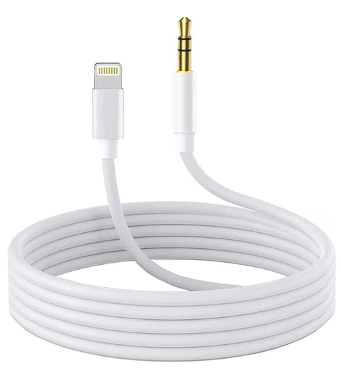 Lightning to 3.5mm Audio Cable Compatible with iPhone 13/12/11/XR/XS/X/8/7/6 Plus/SE 2, iPad...