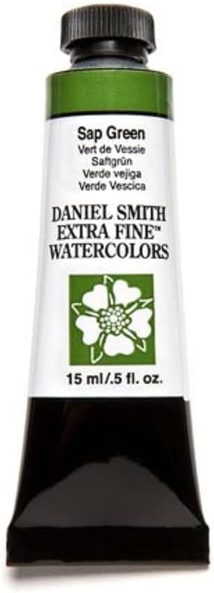 Daniel Smith Extra Fine Watercolor 15ml Paint Tube, Sap Green (284600102), 0.5 Fl Oz (Pack of 1)...