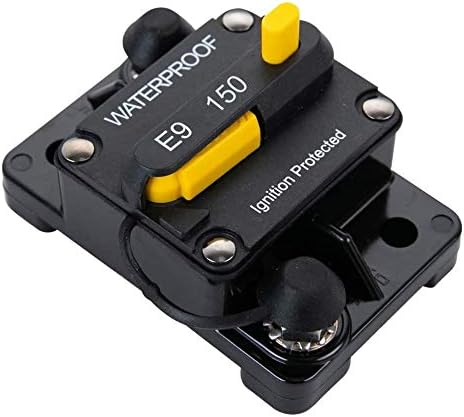 150Amp Circuit Breaker 30-300A with Manual Reset Trolling Motor Auto Car Marine Bike Stereo Audio Terminal Fuse Inverter for System Current Overlo...