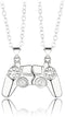 COLORFUL BLING 1 Pair Game Controller Matching Couple Pendant Necklaces Set Game Pad Friendship BFF Best Friends for Him and Her Street Hiphop Jew...