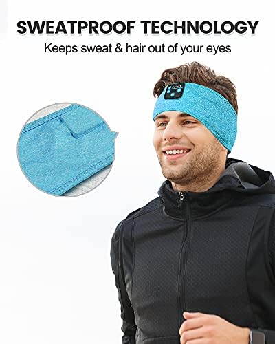 Headband Headphones, Sleep Headphones Bluetooth Sleeping Headband Wireless Sleeping Headphones Sleep Headband,Soft Headphone Headband for Side Sle...