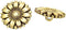 KARMELLING 10PC Metal Sewing Shank Buttons Sunflower Antiqued Gold Alloy Buttons 18mm(6/8") Dia...