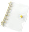 NatSumeBasics A7 Binder Wallet Clear Mini A7 Budget Binder Gold Ring Cash Envelopes Loose Leaf Folders Soft Notebook Shell Protector (A7, Gold)...
