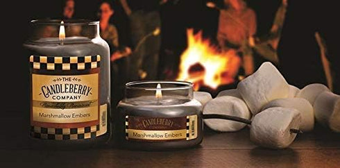 Candleberry Candles | Strong Fragrances for Home | Hand Poured in The USA | Highly Scented | 135 Hour Burn Time | Large Jar 26 oz (Marshmallow and...