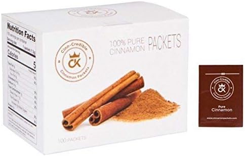 Cinnamon Spice Powder Packets - Veteran Owned On the Go Packs for Coffee, Tea, or Apple Cider Vinegar (Cinnamon, 100 Packets)...