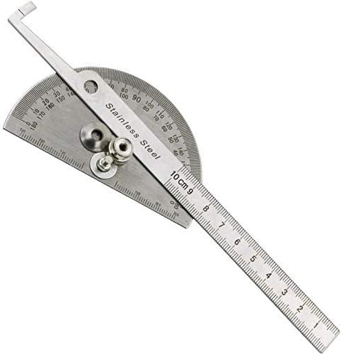 Woodworking 180 Degree Adjustable Protractor Angle Finder Craftsman Ruler Stainless Steel Caliper 10cm Measuring Tools...