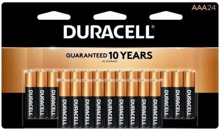 Duracell 24 Pack AAA CopperTop Alkaline Batteries...