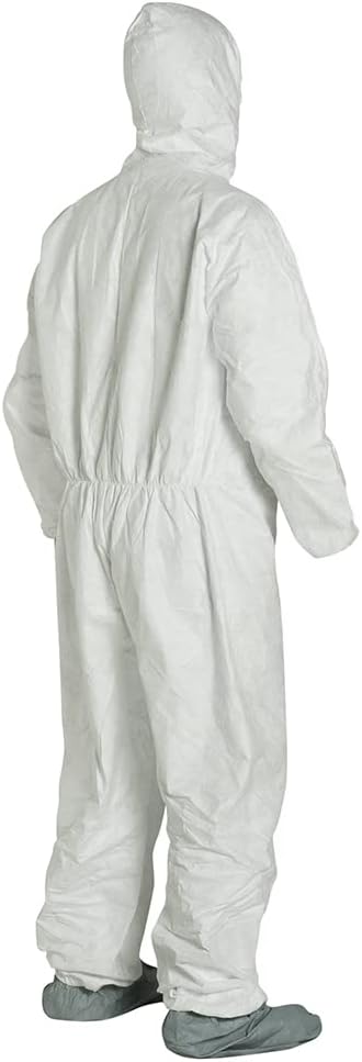 DuPont Industrial & Scientific DuPont TY122S 3XL EACH Disposable Elastic Wrist, Bootie and Hood Tyvek Coverall Suit 1414 White...