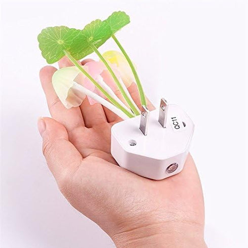 Smart Dusk to Dawn Sensor Led Night Light, 0.6W Multi-Color Changing Plug-in Mushroom Dream Bed Nightlight, Funny Energy Efficient Wall Lamp Flowe...