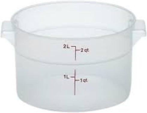 Cambro RFS2PP190 Round Storage Container 2 Qt., 6 Pack...