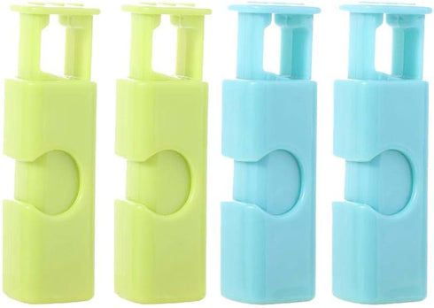 4PCS Sealing Clip Portable Bread Snack Bag Sealer Food Storage Bag Clip Food Sealing Pocket Clip, Kitchen Storage Tool For Preservation...