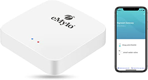 eMylo Zigbee Hub, 3 In 1 Zigbee 3.0&Bluetooth5.0 Gateway, Tuya Smart Devices Work with Smart Life and Tuya APP, Compatible with Alexa, Smart Home ...