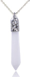 Justinstones Gemstone Hexagonal Pointed Reiki Chakra Pendant Necklace 20"...