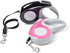 Retractable Walking Jogging Dog Nylon Leash (Pink-3M)...