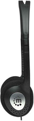 Manhattan On-Ear Wired Stereo Headphone - Long 6ft Cable, Single 3.5mm Plug, Lightweight, Adjustable Headband–for Walkman, CD Player, Computer -17...