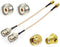 Superbat Coax UHF Female SO-239 to SMA Male/SMA Female Adapter Extension Cable RG316 12" for Baofeng CB Radio Handheld Walkie Talkie 2pcs...