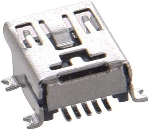 Mini USB Type B Female Port 5-Pin 180 Degree SMD SMT PCB Jack Socket - (25 Pcs)...