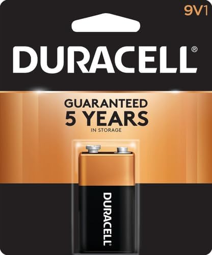 Duracell Alkaline 9V Battery, 1 Count...