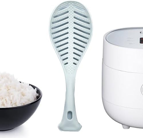 Non Stick Multifunction Rice Scooper free Standing Rice Spoon Paddle, Professional Rice Potato Server Spatula (2 Pac, white)...