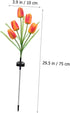 Tulip Lawn lamp Outside Solar Lights Outdoor Lawn Light Garden Stake Light Outdoor Light Ornament Solar Powered Lights Outdoor Lawn Solar Light Li...