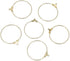 20pcs Adabele Tarnish Resistant Gold 40mm Round Circle Beading Hoop Link Connector Earring Findings for Earrings Jewelry Making BF130-6...