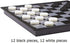 8x8 Board Checkers Draught 64 Squares, Table Game, Draughts, Checkers with Extendable Board 9x9 Inch, 12 Black 12 White Pieces Draughts 8x8 Board...