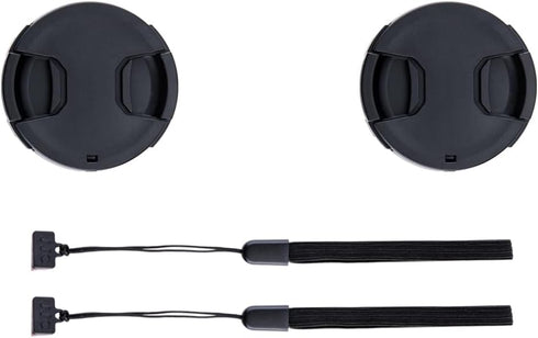2-Pack 37mm Front Lens Cap Cover with Deluxe Cap Keeper for Olympus 14-42mm 1:3.5-5.6 EZ Kit Lens on Olympus OM-D EM10 Mark III II EPL9 EPL8 EPL7 ...