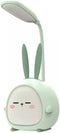 Portable LED Desk Lamp with Night Light Cute Bunny Foldable USB Charge Reading Light for Bedroom Kids Bedside Study (Green)...