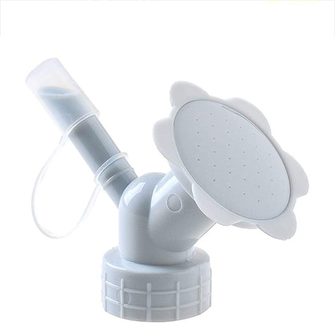 White Bottle Cap Sprinkler 2 in 1 Reusable Plastic Sprinkler Nozzle for Flower Bottle Watering Cans Shower Head Garden Tool Grey Color Lawn and Ga...