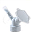 White Bottle Cap Sprinkler 2 in 1 Reusable Plastic Sprinkler Nozzle for Flower Bottle Watering Cans Shower Head Garden Tool Grey Color Lawn and Ga...