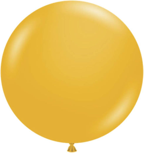 TUFTEX 24" Mustard Latex Balloons...