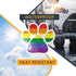 Magnet Me Up Blank LGBTQ Gay Pride Pawprint Magnet Decal, 5 Inch, Heavy Duty Automotive Magnet for Car Truck SUV, Refrigerator, Mailboxes, Various...