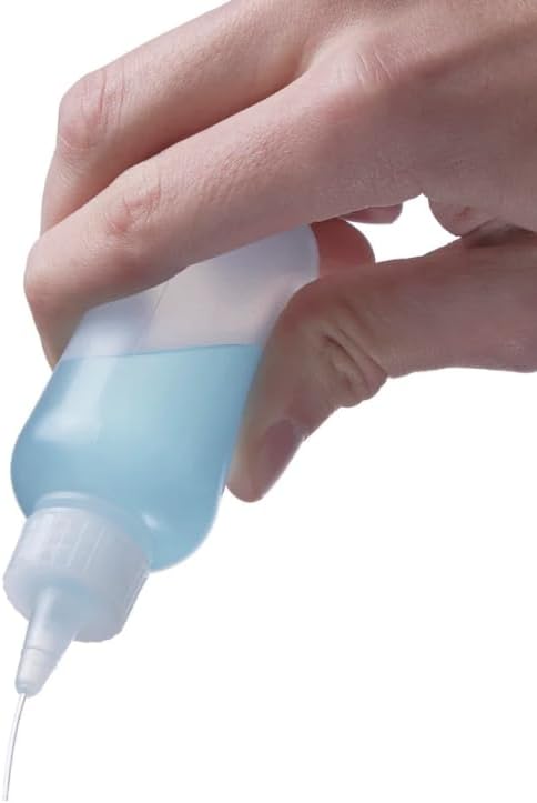 ljdeals 2 oz Plastic Squeeze Bottles with Yorker Caps, for condiments, hair color, glues, paints, craft, sauce and more…Pack of 6, BPA Free, Made ...