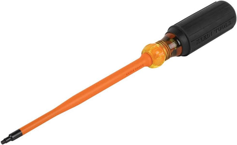 Klein Tools 6986INS Insulated Screwdriver, 1000V Slim Profile Tip, #1 Square with 6-Inch Shank, Cushion-Grip Handle...